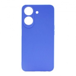 Xiaomi Redmi 13C Blue Silicone Case With 3D Camera Protector