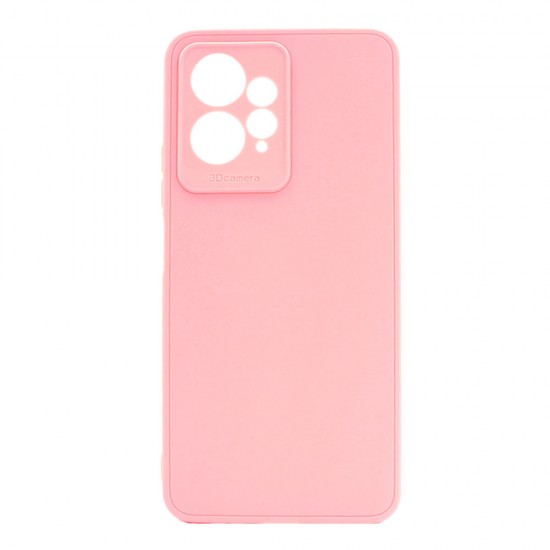 Capa Silicone Xiaomi Redmi Note 12 4g Rosa Com Protetor De Câmera 3d