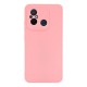 Capa Silicone Xiaomi Redmi 12c Rosa Com Protetor De Câmera 3d