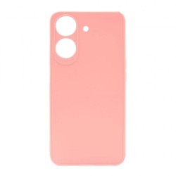 Xiaomi Redmi 13C Pink Silicone Case With 3D Camera Protector