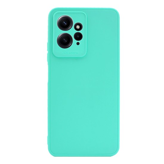 Funda De Silicona Xiaomi Redmi Note 12 4G Verde Turquesa Con Protector De  Cámara 3D