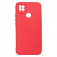 Xiaomi Redmi 10a Red Silicone Case With Camera Protector