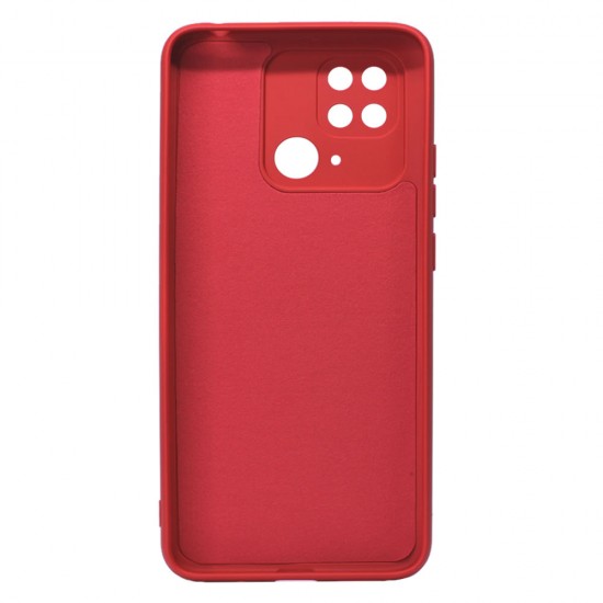 Xiaomi Redmi 10a Red Silicone Case With Camera Protector Xiaomi Redmi 10a Red Silicone Case With Camera Protector