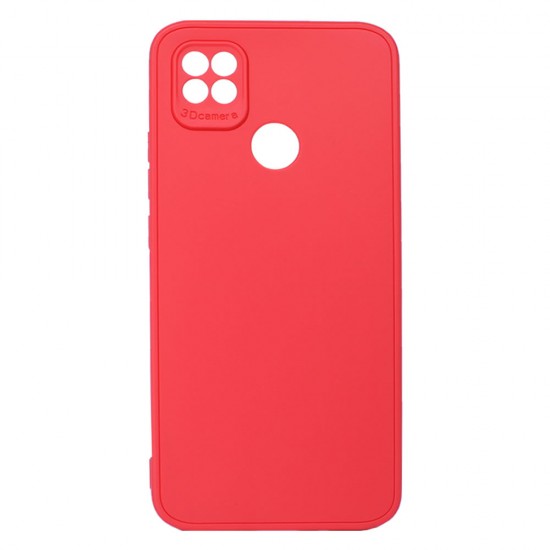 Capa Silicone Xiaomi Redmi 10a/9c Vermelho Com Protetor De Câmera 3d