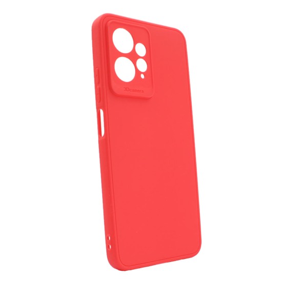 Funda De Silicona Xiaomi Redmi 13C 4G Roja Con Protector De Cámara