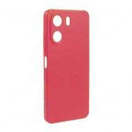 Xiaomi Redmi 13C 4G Red Silicone Case With Camera Protector