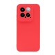 Capa Silicone Xiaomi 14 Vermelho Com Protetor De Câmera 3d