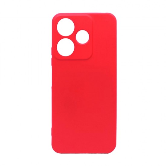Capa Silicone Gel Xiaomi Redmi 13 Vermelho Com Protetor De Câmera Capa Silicone Gel Xiaomi Redmi 13 Vermelho Com Protetor De Câmera