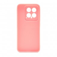 Xiaomi 14 Light Pink With 3D Camera Protector Silicone Gel Case