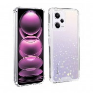 Capa Silicone Dura Anti-Choque Xiaomi Redmi Note 12 Pro 5g Transparente Com Protetor De Câmera