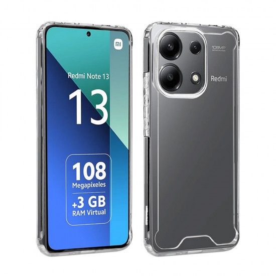 Capa Silicone Dura Anti-Choque Xiaomi Redmi Note 13 Pro 4g Transparente Capa Silicone Dura Anti-Choque Xiaomi Redmi Note 13 Pro 4g Transparente
