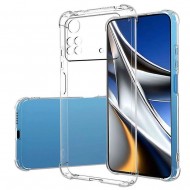 Capa Silicone Anti-Choque Xiaomi Poco X4 Pro 5g Transparente Com Protetor De Câmera