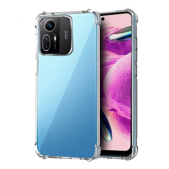 Funda De Silicona Antigolpes Xiaomi Redmi Note 12s Transparente Con  Protector De Cámara