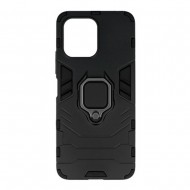 Capa Silicone Anti-Choque Armor Carbon Xiaomi Redmi 12 Preto Ring Armor