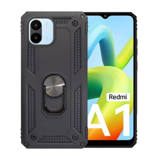 Capa Silicone Anti-Choque Armor Carbon Xiaomi Redmi A1 Preto Ring Armor Capa Silicone Anti-Choque Armor Carbon Xiaomi Redmi A1 Preto Ring Armor