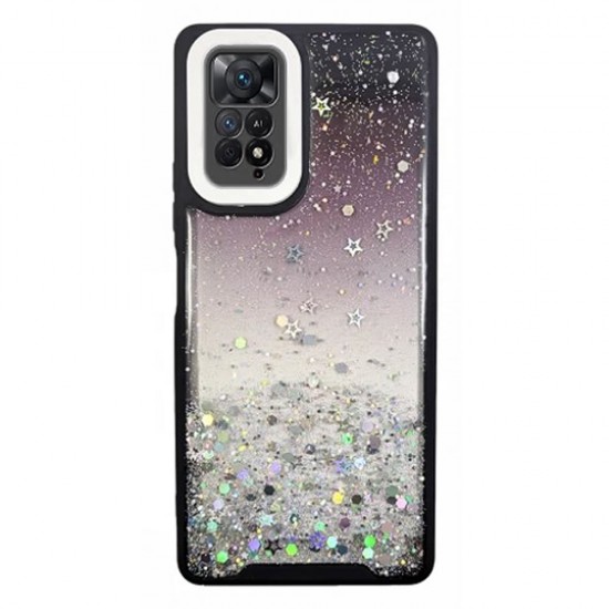 Xiaomi Redmi Note 11 4G/11s 4G Black Bling Glitter Silicone Case