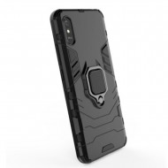 Capa Silicone Anti-Choque Armor Carbon Xiaomi Redmi 9a Preto Ring Armor Case