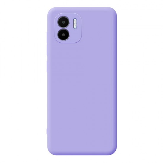 Capa Silicone Gel Xiaomi Redmi A1 Lilás Com Protetor De Câmera