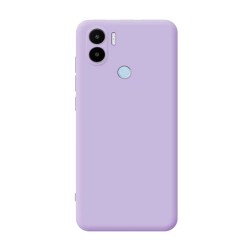 Capa Silicone Xiaomi Redmi A1 Plus Lilás Com Protetor De Câmera Robusta