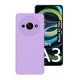 Funda De Silicona Xiaomi Redmi A3 Lila Con Protector De Cámara Funda De Silicona Xiaomi Redmi A3 Lila Con Protector De Cámara