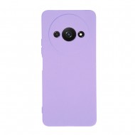 Xiaomi Redmi A3 Lilac Silicone Case With Camera Protector
