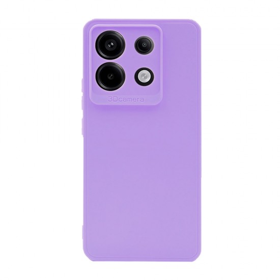 Capa Silicone Gel Xiaomi Redmi Note 13 Pro 5g Lilás Com Protetor De Câmera 3d Capa Silicone Gel Xiaomi Redmi Note 13 Pro 5g Lilás Com Protetor De Câmera 3d