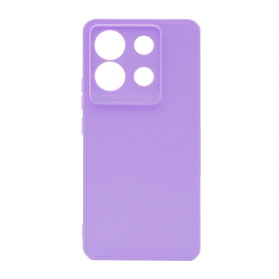 Capa Silicone Gel Xiaomi Redmi Note 13 Pro 5g Lilás Com Protetor De Câmera 3d Capa Silicone Gel Xiaomi Redmi Note 13 Pro 5g Lilás Com Protetor De Câmera 3d