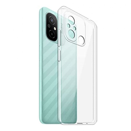 Funda De Gel De Silicona Xiaomi Redmi 12C Transparente Con Protector De  Cámara