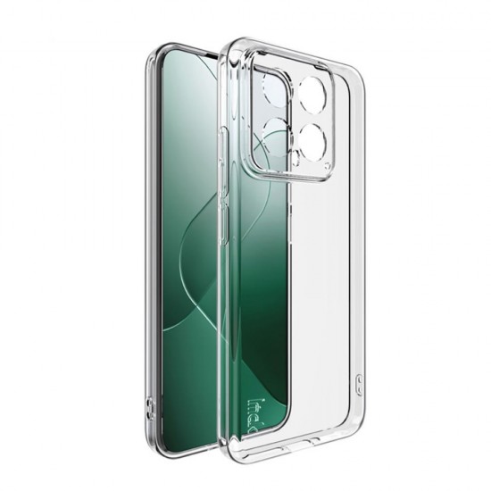 Capa Silicone Gel Xiaomi 14 Transparente Com Protetor De Câmera