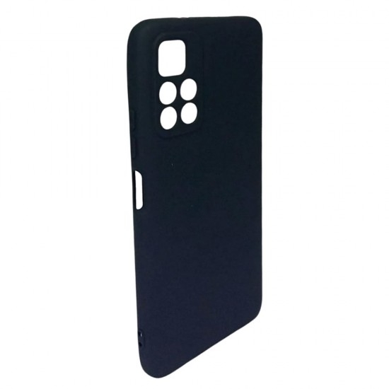 Capa Silicone Gel Xiaomi Redmi Note 11 Preto Com Protetor De Câmera Robusta