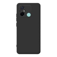 Xiaomi Redmi 12c Black Silicone Gel Case With Camera Protector