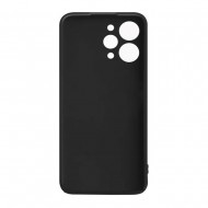 Capa Silicone Gel Xiaomi Redmi 12 Preto Com Protetor De Câmera Robusta