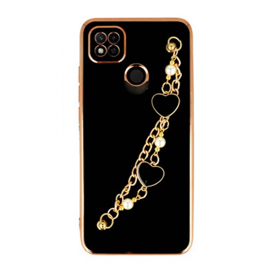 Xiaomi Redmi 10A Black Silicone Gel Case With Camera Protector And Chain Design 3 Xiaomi Redmi 10A Black Silicone Gel Case With Camera Protector And Chain Design 3