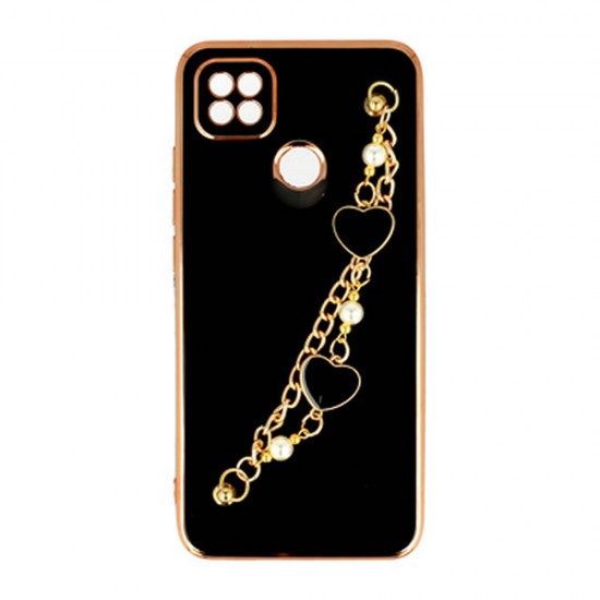 Xiaomi Redmi 10A Black Silicone Gel Case With Camera Protector And Chain Design 3 Xiaomi Redmi 10A Black Silicone Gel Case With Camera Protector And Chain Design 3