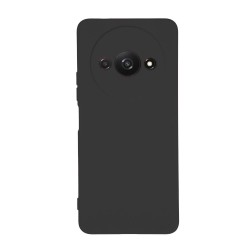 Capa Silicone Xiaomi Redmi A3 Preto Com Protetor De Câmera