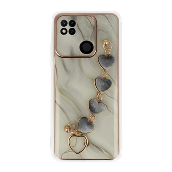 Xiaomi Redmi 10A White Silicone Gel Case With Camera Protector And Chain Design 1 Xiaomi Redmi 10A White Silicone Gel Case With Camera Protector And Chain Design 1