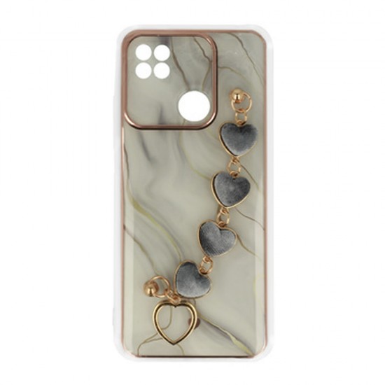 Xiaomi Redmi 10A White Silicone Gel Case With Camera Protector And Chain Design 1 Xiaomi Redmi 10A White Silicone Gel Case With Camera Protector And Chain Design 1
