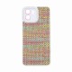 Capa Silicone Gel Xiaomi Redmi A1 Branco Tecido Tweed Com Protetor De Câmera Capa Silicone Gel Xiaomi Redmi A1 Branco Tecido Tweed Com Protetor De Câmera