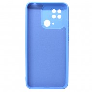 Xiaomi Redmi 10c Blue Robust With Camera Protector Silicone Gel Case