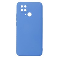 Capa Silicone Gel Xiaomi Redmi 10c Azul Com Protetor De Câmera Robusta