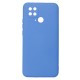 Xiaomi Redmi 10c Blue Robust With Camera Protector Silicone Gel Case