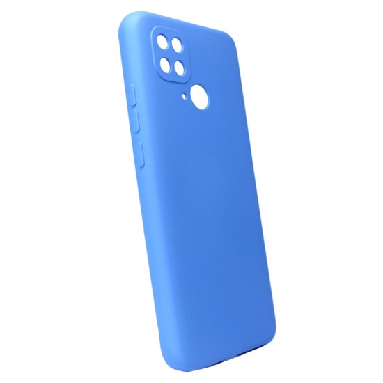 Xiaomi Redmi 10c Blue Robust With Camera Protector Silicone Gel Case