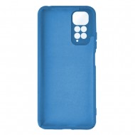 Capa Silicone Gel Xiaomi Redmi Note 11 Pro Azul Com Protetor De Câmera Robusta