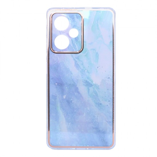 Capa Silicone Gel Xiaomi Redmi Note 12 Pro 5g Azul Galaxy Com Protetor De Câmera