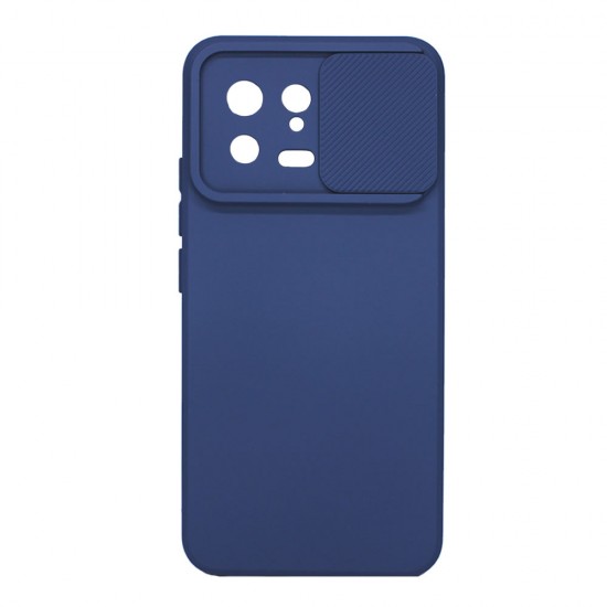 Capa Silicone Gel Xiaomi 13 Azul Marinho Com Protetor De Câmera E Janela Deslizante Capa Silicone Gel Xiaomi 13 Azul Marinho Com Protetor De Câmera E Janela Deslizante