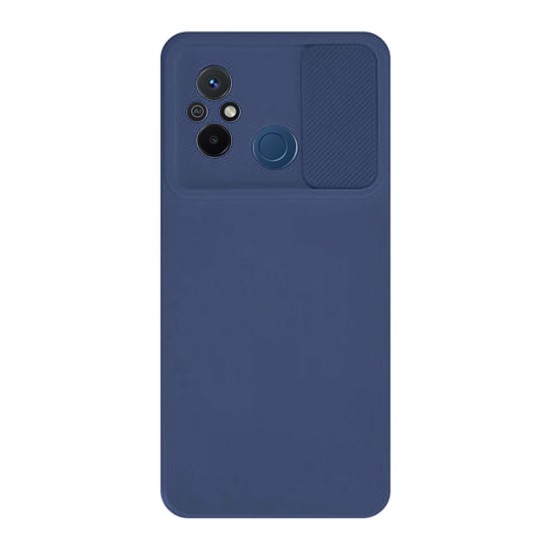Capa Silicone Gel Xiaomi Redmi 12c Azul Marinho Com Protetor De Câmera E Janela Deslizante Capa Silicone Gel Xiaomi Redmi 12c Azul Marinho Com Protetor De Câmera E Janela Deslizante