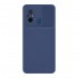 Capa Silicone Gel Xiaomi Redmi 12c Azul Marinho Com Protetor De Câmera E Janela Deslizante