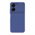 Capa Silicone Gel Xiaomi Redmi 13c 4g Azul Com Protetor De Câmera E Janela Deslizante