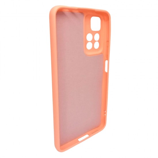 Capa Silicone Gel Xiaomi Redmi Note 11 Pro Rosa Clara Com Protetor De Câmera Robusta