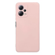 Capa Silicone Gel Xiaomi Redmi Note 12 5g/Poco X5 Pro Rosa Com Protetor De Câmera